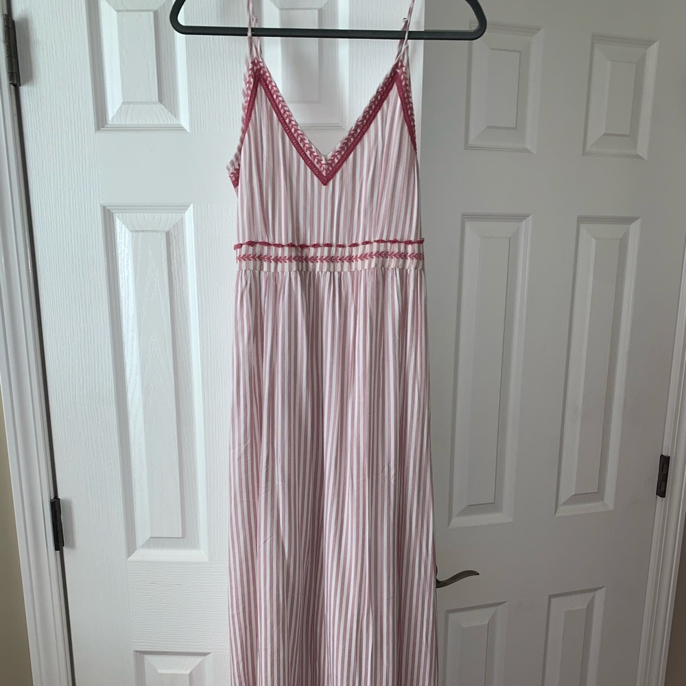 Pink and White Dress